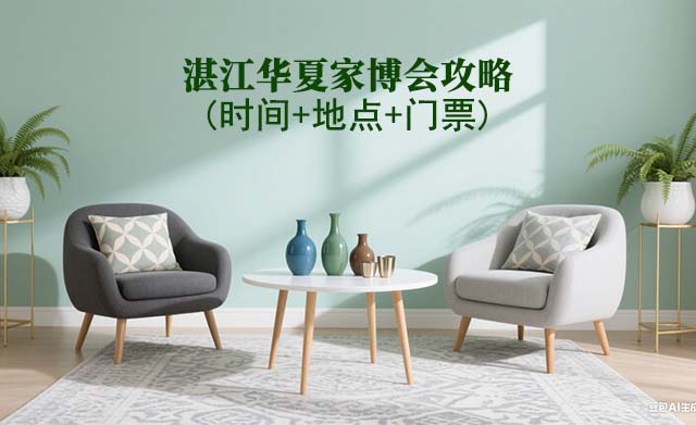 2025湛江家博會(huì)攻略(時(shí)間+地點(diǎn)+門票)逛展必看